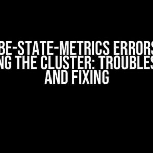 EKS kube-state-metrics Errors After Upgrading the Cluster: Troubleshooting and Fixing