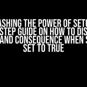 Unleashing the Power of SETCAR: A Step-by-Step Guide on How to Display the Premise and Consequence When SETCAR is Set to True